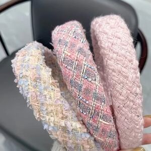 3 pack Classic Retro 90s Wide Preppy Headband Hairband OS